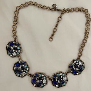 JCrew blue jewel necklace